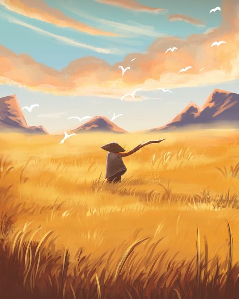 Trigo🌾 - - - #ınstagood #art #digitalart #environment #development #conceptart #illustration #landscapedesign #background Gcse Art Sketchbook, Illustration Art Design, Gcse Art, Inspo Board, Dreamy Art, Sea Life, Art Sketchbook, Wizard, Illustration Design