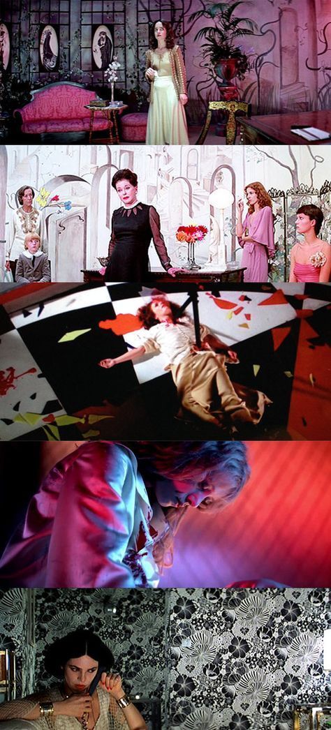 Suspiria (1977) Giallo Film Fashion, Dario Argento Aesthetic, Giallo Film Aesthetic, Suspiria 1977 Aesthetic, Suspiria Aesthetic, Horror Movie Fashion, Horror Films Aesthetic, Giallo Horror, Horror Movie Aesthetic