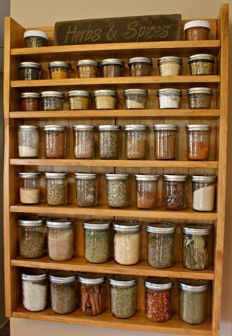 Drawer Spice Rack, Wall Spice Rack, Wood Spice Rack, Winter Door Decorations, Wooden Spice Rack, Diy Spices, Kitchen Spice Racks, Spice Racks, Shelf Wood