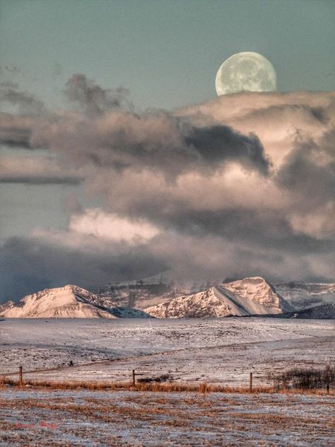 Canadian Landscapes | Moonset Cochrane, Alberta | Facebook