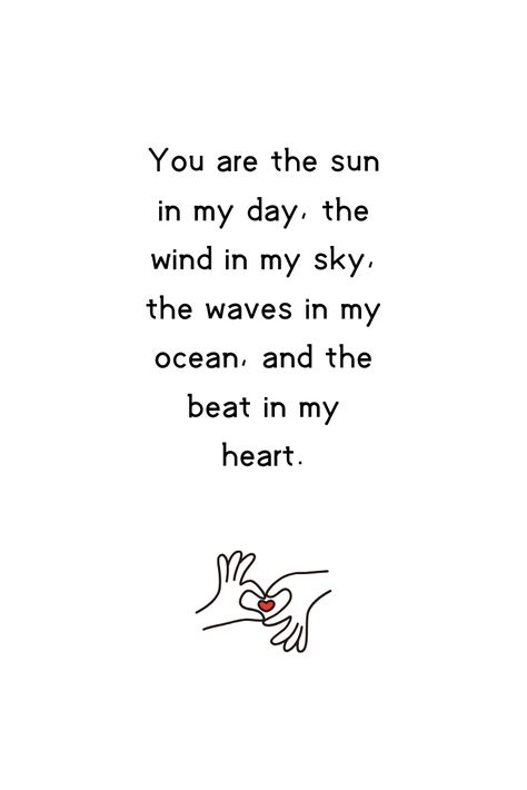 Love quotes for him - 36. You are the sun in my day, the wind in my sky, the waves in my ocean, and the beat in my heart. True Love. #love #happiness #relationship #family #lovequotes #happinessquotes #relationshipquotes #beautifulwords #cute #cutemessage #lovemessage #life Waves Love Quotes, Love And Ocean Quotes, Funny Happiness Quotes, Ocean Love Quotes, Beach Love Quotes, Ocean Quotes Inspirational, Ending Relationship Quotes, Love Quotes For Him Husband, Deep Love Quotes For Him