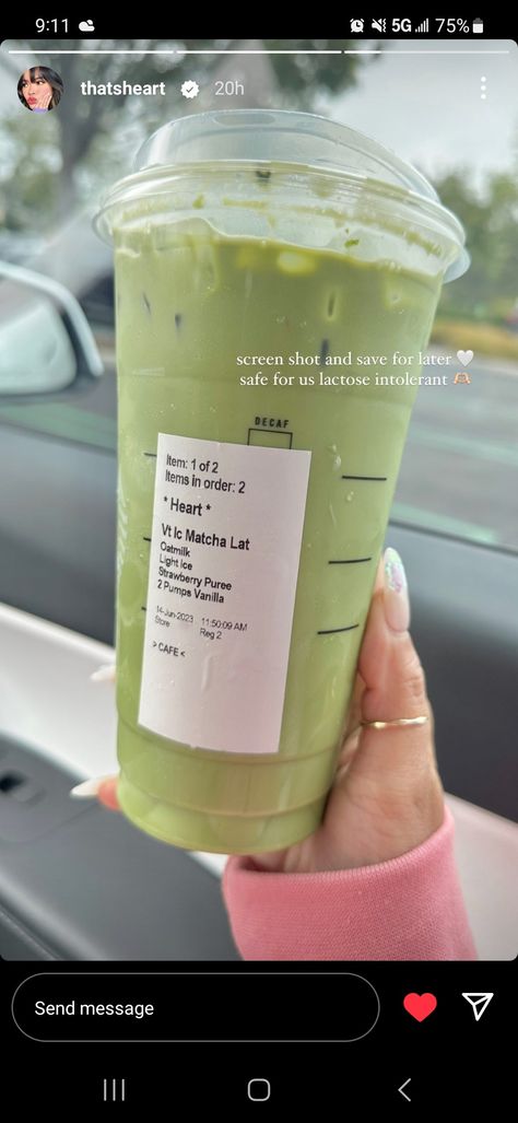 Lactose Starbucks Drinks, Starbucks Recipes Dairy Free, Lactose Intolerant Starbucks Drinks, Starbucks Drinks Non Dairy, Lactose Free Starbucks Drinks, Healthy Matcha Starbucks Drinks, Caffeine Free Starbucks Drinks, Matcha Starbucks Drinks Order, Dairy Free Starbucks Drinks