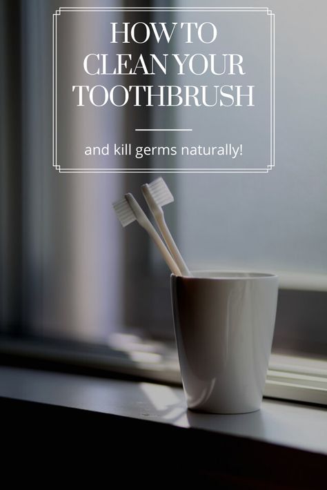 How To Clean Your Toothbrush Toothbrush Photography, Cleaning Toothbrushes, Disinfect Toothbrush, Natural House Cleaners, Teeth Cleaning Routine, Diy Toothbrush, Teeth Cleaning Tools, Toothbrush Organization, Teeth Whitening Diy