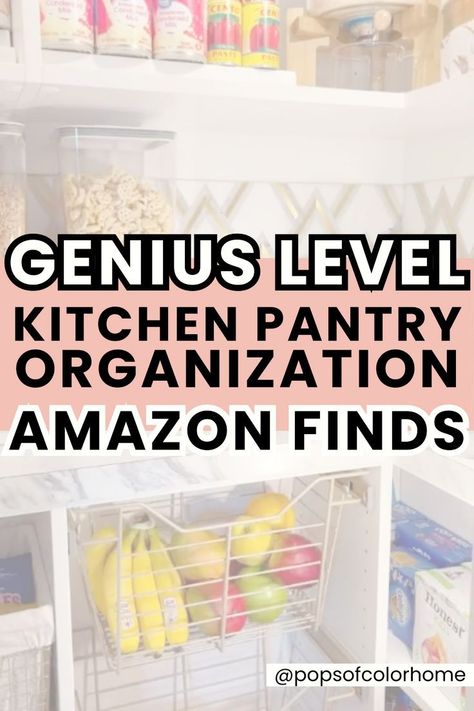 Say goodbye to pantry chaos and hello to a perfectly organized kitchen with these amazing Amazon pantry organization ideas and must-haves. Whether you have a large walk-in pantry or a small closet, discover practical solutions and essential products to keep your food items neatly arranged. From clever storage containers to space-saving shelves, these ideas will help you create a pantry that's both functional and visually appealing. Get started on your pantry organization journey today! Amazon Pantry Organization, Pantry Transformation, Snack Organization, Create A Pantry, Canisters For Kitchen, Space Saving Shelves, Dream Pantry, Woman Shopping, Small Kitchen Cabinets