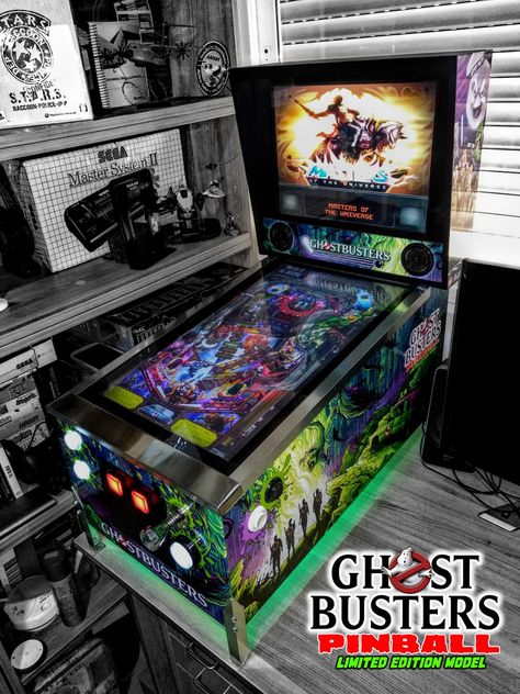 Pinball ghoshbusters Virtual Pinball, Pinball Diy, Diy Arcade Cabinet, Sega Master System, Pinball Machines, Arcade Cabinet, Pinball Machine, Game Room, Gaming Products