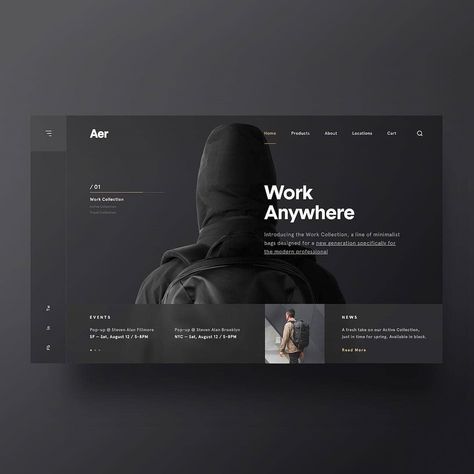 Aer site concept #ui #uidesign Webdesign Portfolio, 블로그 디자인, Interaktives Design, Learn Web Design, Web Design Quotes, Web Design Mobile, Webdesign Inspiration, Creative Web Design, Ux Design Inspiration