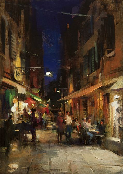 Dmitri Danish | Street Life, Venice | Cutter & Cutter Fine Art Richard Schmidt, Richard Schmid, Building Photography, Professional Paintings, The Lake House, Landscape Art Painting, Old Trees, Street Life, Art Sites