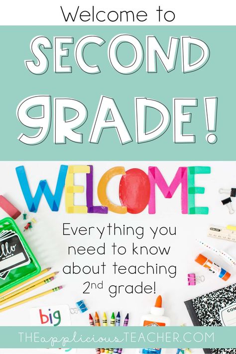 Second Grade Bulletin Board Ideas, Second Grade Classroom Setup, Welcome To 2nd Grade, 2nd Grade Class, 2nd Grade Activities, Teaching Second Grade, Second Grade Resources, Quick Start Guide, 2nd Grade Teacher