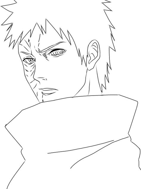 Obito Drawing, Kakashi Drawing, Kakashi Obito, Naruto Drawings Easy, Fre Fire, Powers Art, Pain Naruto, Kakashi And Obito, Uchiha Obito