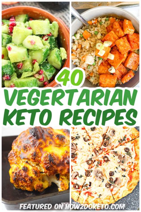 These vegetarian keto recipes are packed with flavor, not meat! Enjoy healthy and satisfying meals, while on a vegetarian or vegan diet. Low Carb Vegetarian Diet, Vegetarian Keto Recipes, Keto Diet For Vegetarians, Ground Beef Keto Recipes, Satisfying Meals, Vegan Keto Recipes, Low Carb Vegetarian Recipes, Vegetarian Keto, Low Carb Vegetarian