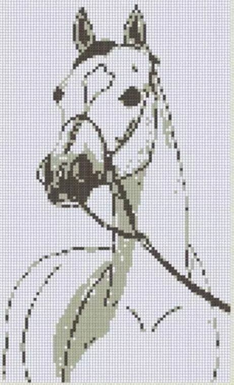 Horse Dolphins Mosaic, Cross Stitch Horse, Crochet Horse, Cross Stitch Boards, Horse Pattern, Needlework Patterns, Crochet Cross, Cross Stitch Animals, Free Cross Stitch