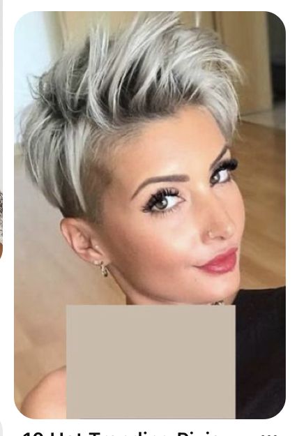 Short Silver Hair, Easy Hairstyles For Thick Hair, Thick Wavy Hair, Hair Color Crazy, Short Hair Pixie Cuts, Short Hair Undercut, Short Grey Hair, Edgy Short Hair, A Haircut