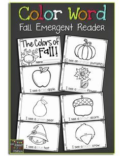 Fall Books, Fall Lessons, Preschool Fall, Fall Kindergarten, Preschool Colors, Creation Station, Kindergarten Ela, Fall Preschool, Preschool Literacy