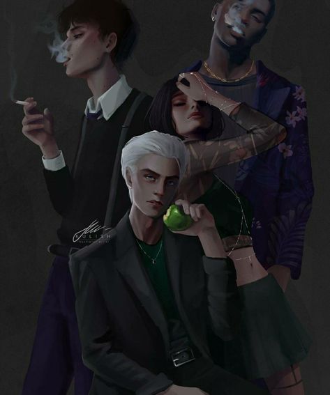 Slytherin Snake, Slytherin Vibes, Slytherin Gang, Draco Malfoy Fanart, Dramione Fan Art, Hp Fanart, Draco Malfoy Aesthetic, Buku Harry Potter, Draco And Hermione