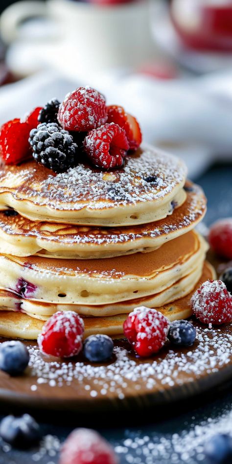 Early Sunrise Pancakes [30 Minutes] - Chasety Food Art Breakfast, Fancy Breakfast Ideas, Unique Pancake Recipes, Brunch Photography, Dessert Restaurant, Early Sunrise, Fancy Breakfast, Dessert Restaurants, Breakfast Photography