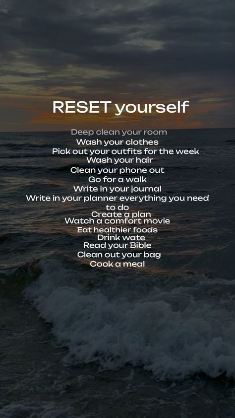 Mental Reset Mental Reset, Clean Your Room, Clean Hair, Healing Journey, Healthy Foods To Eat, Deep Cleaning, Healthy Eating, Healthy Recipes, How To Plan