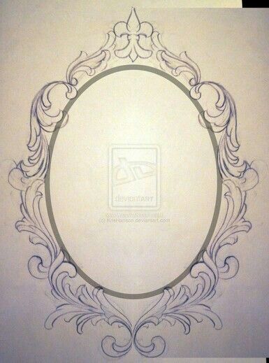 Add this frame to a mountain scene Mirror Tattoos, Filigree Tattoo, Framed Tattoo, Muster Tattoos, Geniale Tattoos, Desenho Tattoo, Arte Sketchbook, Ornate Frame, Skin Art