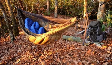 16 Ultimate Hammock Camping Tips From a Decade of Experience Hammock Camping Hacks, Hammock Camping Gear, Backpacking Hammock, Portable Hammock, Backcountry Camping, Camping Checklist, Camping Supplies, Backpacking Gear, Hammock Camping