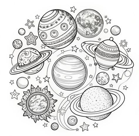 4 Element, 4 Elements, Space Cowboys, Space Cowboy, Arabic Books, Coloring Book Art, Preschool Learning, New Project, Drawing Tips