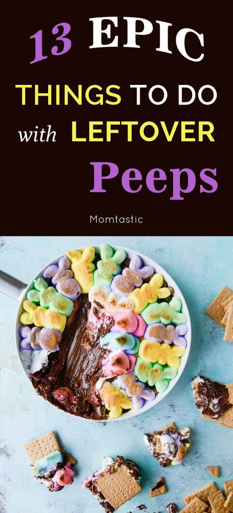 Leftover Peeps Recipe, Recipes Using Marshmallows, Peeps Recipes, Peeps Candy, Marshmallow Peeps, Special Occasion Food, Hot Tamales, Spring Desserts, Easter Peeps