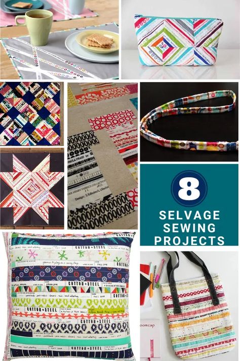 Selvage Projects, Drawstring Backpack Tutorial, Sewing With Scraps, Library Modern, Free Applique Patterns, Quick Projects, Fabric Flower Bouquet, Diy Back To School, Diy Quilt