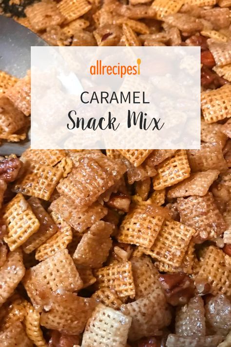 Ranch Chex Mix Recipes, Caramel Snack Mix, Ranch Chex, Ranch Chex Mix, Easy Snack Mix, Macrame Furniture, Snack Mix Recipe, Popcorn Recipes Caramel, Party Popcorn