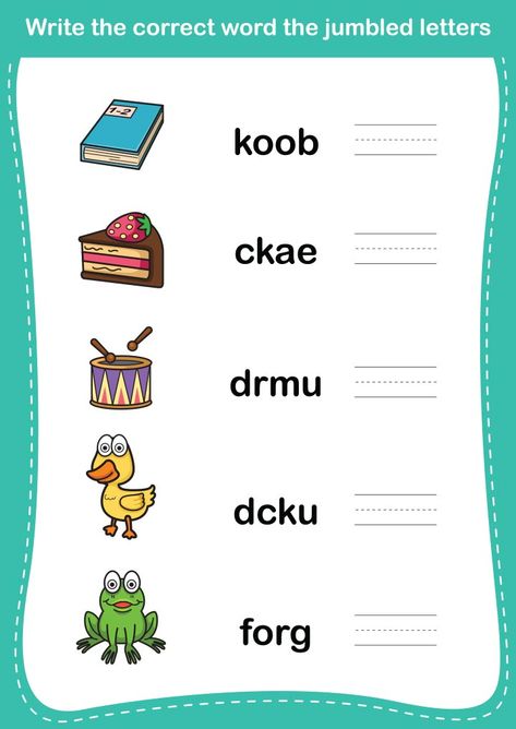 Correct the jumbled letters Opposite Words For Kids, Free English Worksheets, Jumbled Words, Words Worksheet, Worksheets For Class 1, Unscramble Words, English Grammar For Kids, English Worksheets For Kindergarten, Grammar For Kids