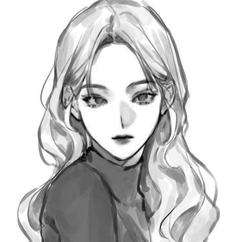 Front Face Sketch, Front Facing Drawing, Front Face Reference Drawing, Front Face Drawing, Manhwa Artstyle, Portrait Studies, Female Face Drawing, Female Drawing, Woman Sketch