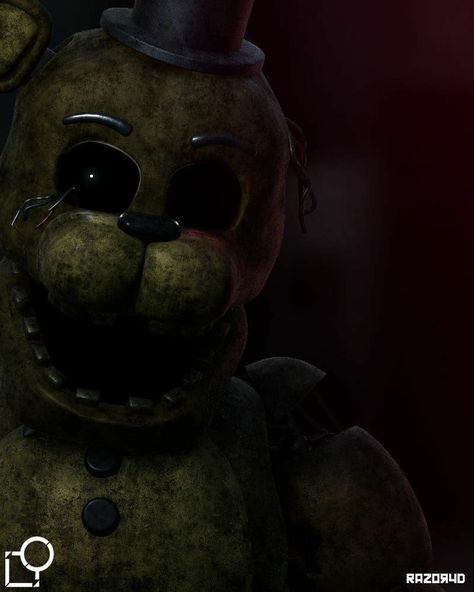 Withered golden freddy f Five Nights At Freddy's Golden Freddy, Golden Freddy Aesthetic, Fnaf Withered Freddy, Withered Golden Freddy, Withered Freddy, Fnaf Random, Fnaf Golden Freddy, Fnaf Photos, Freddy 2