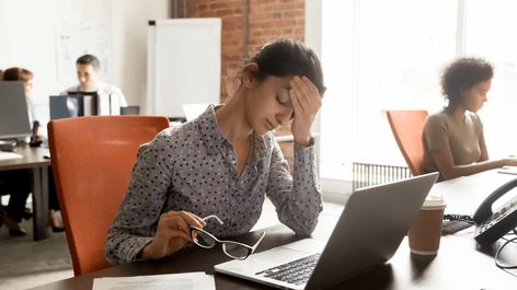 Employee Burnout: 5 Signs And How To Prevent It - eLearning Industry Employee Burnout, Signs Of Burnout, Dizzy Spells, Severe Migraine, Migraine Pain, Beta Blockers, Blurry Vision, Employee Wellness, Stomach Issues