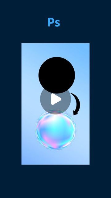 Bubble Effect Photoshop, Instagram Photoshop, Tutorial Drawing, Illustrations Art, Graphic Design Photoshop, Design Photoshop, Black Circle, Design Hack, Photoshop Tips