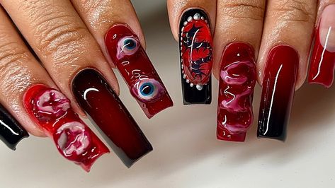 ☠️ . . @apresnailofficial Long square @nailzkatkat Cranberry Bliss “PBP10” for $$ off @vbeautypure 048 Black @izemikorea @haenails Silver chrome gel @lizzys_nail_art Sculpting gel “PBP10” for $$ off . . . #nails #nailart #nailinspo #naildesign #handdrawn #miami #miamigardens #miamilakes #hialeah #wynwood #doral #miramar #pembroke #nailtech #nailartist #gelx #gelextensions #apres #naturalnails #overlay #structuredmani #watchmework #beforeandafter #305 #halloween #teeth #molar #eyes... Cranberry Bliss, Halloween Teeth, Miami Gardens, Gel Extensions, Silver Chrome, Nails Nailart, Nail Artist, Nail Tech, Natural Nails