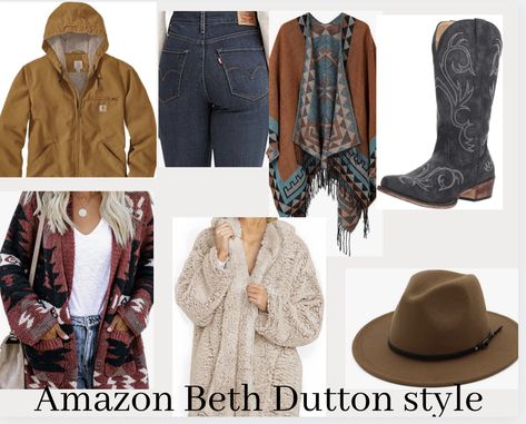 Beth Dutton Yellowstone Jewelry, Yellowstone Fashion Beth, Beth Dutton Outfit Inspiration, Yellowstone Attire, Beth Dutton Jewelry, Beth Dutton Outfit Ideas, Beth Dutton Inspired Outfits, Yellowstone Beth Dutton Wardrobe, Beth Dutton Style Outfits