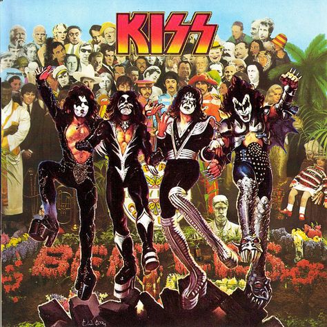 Beatles/Kiss Album Cover Mashup by TedHobgood, via Flickr Kiss Album Covers, Banda Kiss, Kiss Artwork, Eric Singer, Detroit Rock City, Peter Criss, Kiss Army, Kiss Pictures, Kiss Art