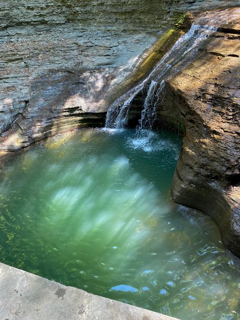 Spring Water Aesthetic, Ithaca New York Aesthetic, Ithaca Aesthetic, Nature Girl Aesthetic, Aesthetic Waterfall, Aesthetic August, August Aesthetic, Summer Camp Aesthetic, New York State Parks