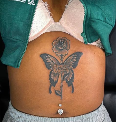 Belly Button Tattoos, Belly Button Tattoo, Baddie Tattoos, Atlanta Buckhead, Dice Tattoo, Cute Thigh Tattoos, Girl Thigh Tattoos, Ball Tattoo, Belly Tattoos