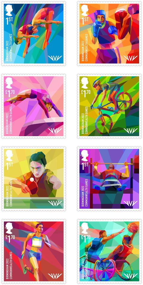 Royal Mail: Birmingham 2022 Commonwealth Games on Behance Philately Collection, Life Pics, Paphos Cyprus, Relay Races, Design Theory, Commonwealth Games, Study Design, Paphos, The Wall Street Journal