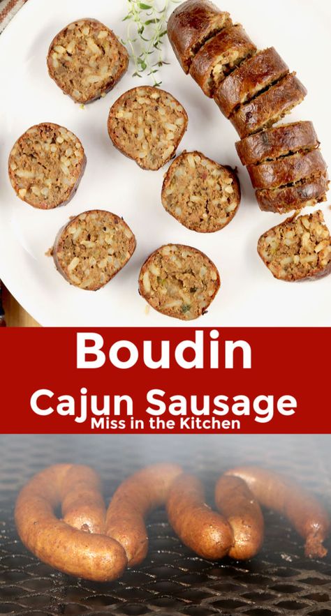 How To Cook Boudin, Smoked Sausage Recipe, Boudin Recipe, Boudain Recipes, Sausage Meals, Boudin Sausage, Sausage Maker, Cajun Spices, Sausage Making Recipes