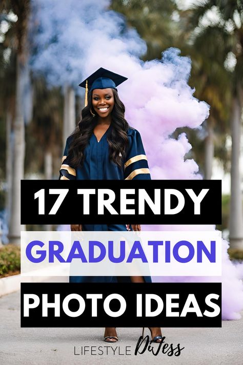 Wow - I'm impressed with this list of graduation photo ideas. I found several that I can't wait to share with my sister who is graduation. She is going to LOVE these!! Graduation Photo Ideas With Friends, Graduation Photo Ideas With Family, Graduation Photo Ideas High School, Women Graduation Pictures, High School Graduation Photo Ideas, Graduation Pictures With Parents, Graduation Pictures With Family, Graduation Pictures Aesthetic, Graduation Pictures With Friends