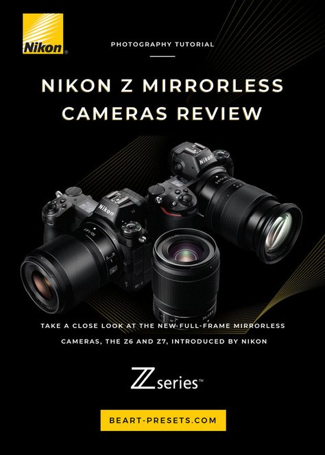 NIKON Z MIRRORLESS CAMERAS REVIEW!   DP Review (Digital Photograph Review) recently took a close look at the new full-frame mirrorless cameras, the Z6 and Z7, introduced by Nikon. Their comments are worth a full read, but we wanted to provide a quick summary of their findings for those strapped for time.  #photography #nikon #photographytips #photographers Nikon Mirrorless, Canon Dslr Camera, Camera Frame, Camera Reviews, Photo Editing Tutorial, Nikon Photography, Camera Nikon, Image Fun, Camera Hacks