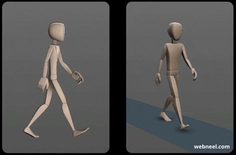 3d walk cycle animation man gif Walk Cycle 3/4, Walk Animation Cycle, Walking Animation Gif, Walk Cycle Animation Reference, Walk Cycle Gif, Person Walking Reference, Walk Cycle Reference, Keyframe Animation, Walk Cycle Animation