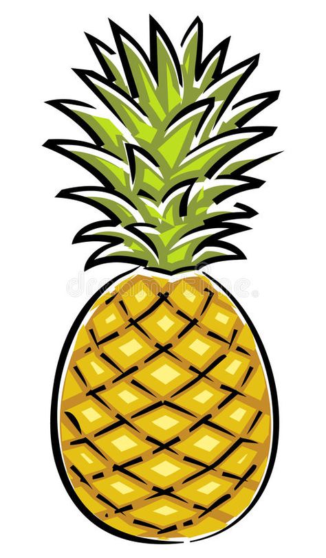 Pineapple Drawing, Pineapple Illustration, Pineapple Vector, Pineapple Wallpaper, Interior Design Resources, Vector Illustrations, Illustration Vector, Pineapple, White Background