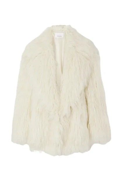 Short Faux Fur Coat, The Frankie Shop, Frankie Shop, Goat Hair, White Faux Fur, Faux Fur Jacket, Faux Fur Coat, Fur Jacket, Paris Fashion