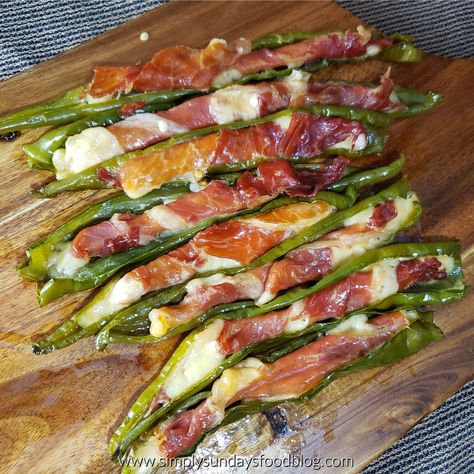 Italian Long Hots - Simply Sundays Long Hots Recipe, Stuffed Long Hots Recipe, Stuffed Long Hots, Long Hot Peppers, Italian Ham, Hot Pepper Recipes, Crispy Prosciutto, Italian Dinner Party, Hot Appetizers