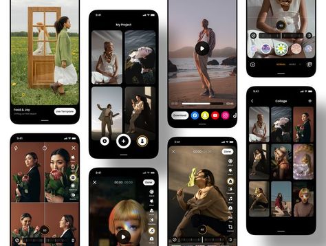 Photo Slideshow Maker app UI Kit The Photo Slideshow Maker app UI Kit , 40+ Screens , Available for Figma App Character, App Story, Ux Design Mobile, Sprite Sheet, Character Sprite, Ui Design Dashboard, Card Ui, Photo Editor App, Mobile App Design Inspiration