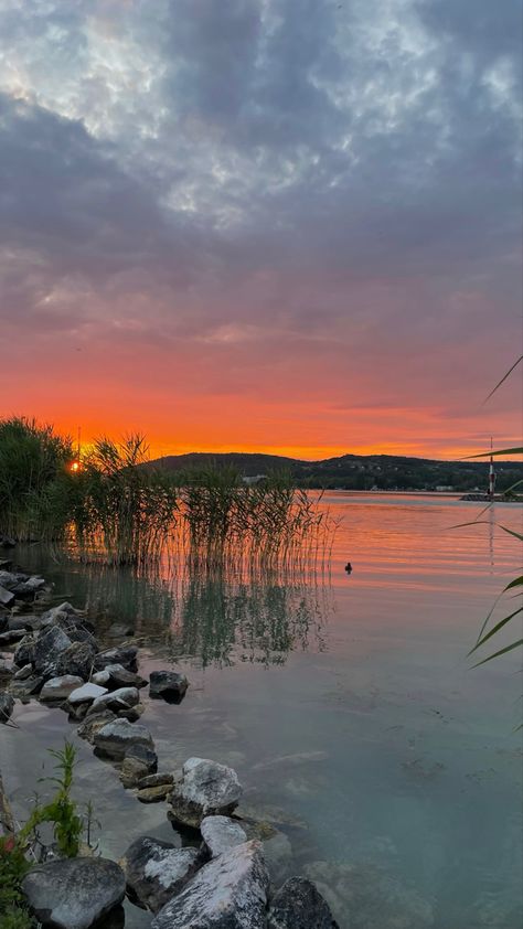 📌 Lake Balaton Lake Balaton, Fav Place, Dream Summer, Watch The Sunset, Big Lake, Central Europe, The Sunset, Beautiful Sunset, Sunrise Sunset