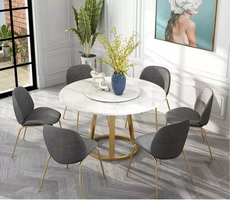 Cheap Dining Room Sets, Cheap Dining Tables, Nordic Dining Table, Faux Marble Dining Table, Round Marble Dining Table, Round Dining Room Table, Nordic Dining, Set Meja Makan, Round Dining Room