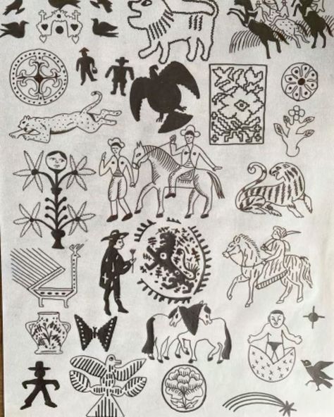 Mr Blue Tattoo, Cowboy Flash Tattoo, Vintage Tattoo Men, Folk Art Tattoos, Folk Flower Tattoo, Filler Drawings, Pride Moodboard, Duster Tattoo, Folk Tattoos