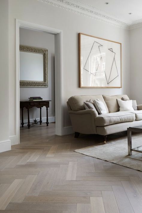 elegant home decor #style Herringbone Wood Floor, Herringbone Wood, Flooring Inspiration, Herringbone Floor, White Oak Floors, 아파트 인테리어, Wooden Floor, Design Del Prodotto, Parquet Flooring