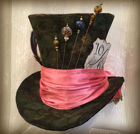 Full Size Tim Burton Mad Hatter Hat, Top Hat, Steampunk, Alice in Wonderland Tim Burton Mad Hatter, Diy Mad Hatter Hat, Steam Punk Diy, Mad Hatter Diy Costume, Mad Hatter Outfit, Mad Hatter Halloween Costume, Mad Hatter Cosplay, Karneval Diy, Steampunk Alice In Wonderland